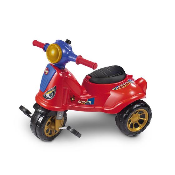Triciclo Infantil Maral Avespa Spider 2 em 1 Passeio e Pedal