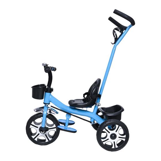 Imagem de Triciclo Infantil Menino Passeio Até 25kg Velotrol Cor Azul