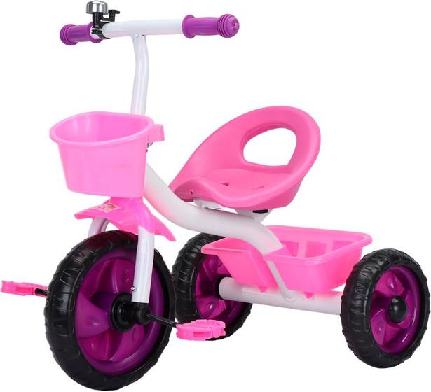 Imagem de Triciclo Infantil Passeio Brinquedo Jony Rosa  Baby Style