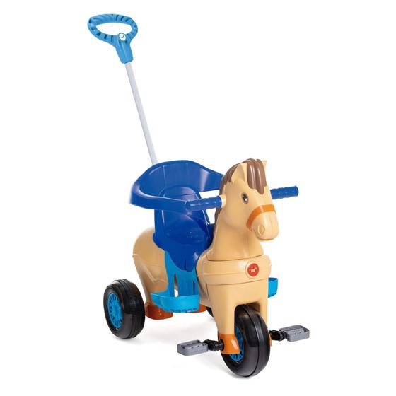 Imagem de Triciclo Infantil Poto +24 Meses Empurrador e Pedal C/Som CALESITA - 1011