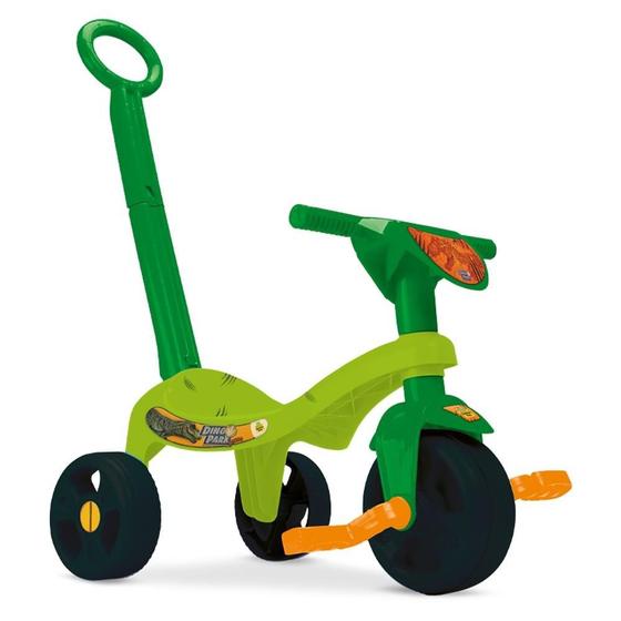 Imagem de Triciclo Infantil Tchuco Dino Park com Haste Samba Toys