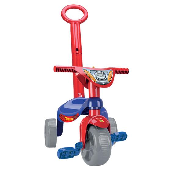 Triciclo Infantil Tchuco Herois Super Teia Haste Removivel Menor preço em Triciclo Infantil Tchuco Herois Super Teia Haste Removivel