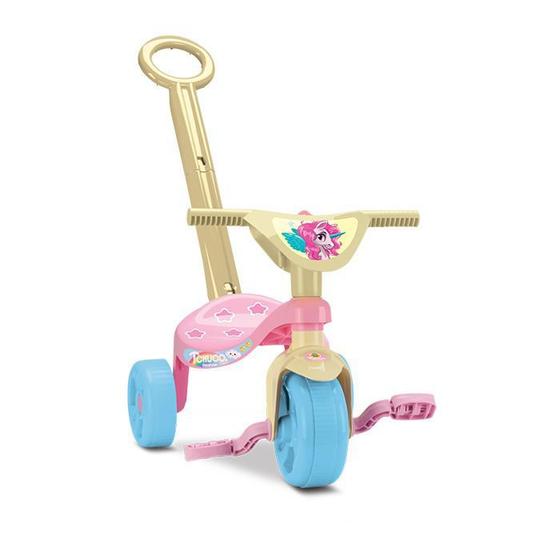 Imagem de Triciclo Infantil Tchuco Unicórnio Com Haste - Samba Toys