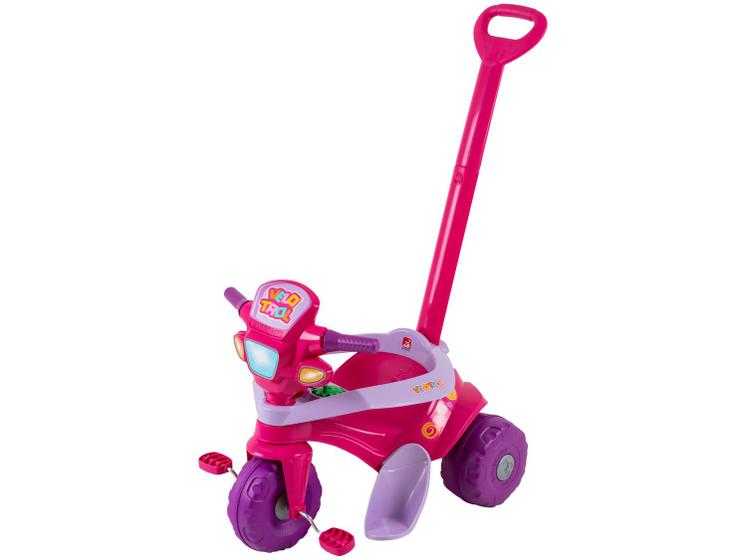 Triciclo Infantil Velotrol com Empurrador - Bandeirante Imagem de Triciclo Infantil Velotrol com Empurrador