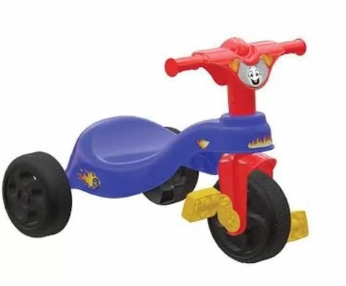 Triciclo Infantil Velotrol Motoca Meninos cor Vermelho Omotcha no Shoptime