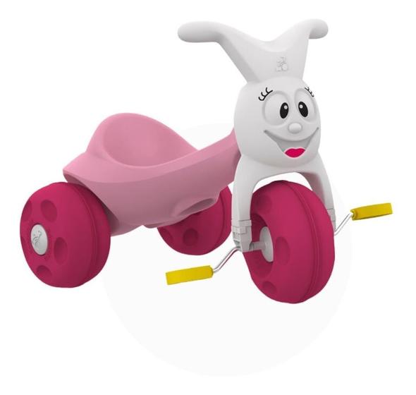 Imagem de Triciclo Motoca Infantil A Pedal Resistente Rosa Bandeirante