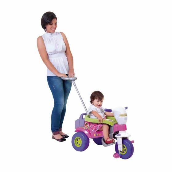 Imagem de Triciclo Motoca Infantil Bichos Com Hastes tico Sons e Luzes