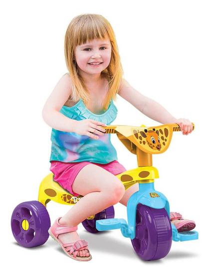 Imagem de Triciclo Motoca Infantil Menina Zoo Girafinha Amarelo Samba Toys