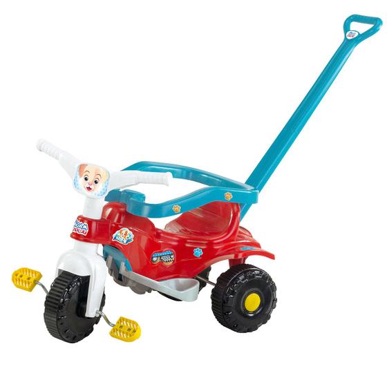 Triciclo Infantil Empurrador Motoca c/ Som E Luz Fit Trike em