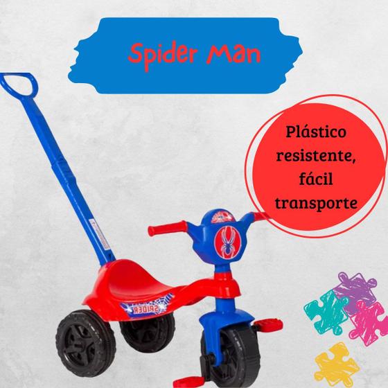 Imagem de Triciclo Motoka Brinquedo infantil Menino Menina Empurrador