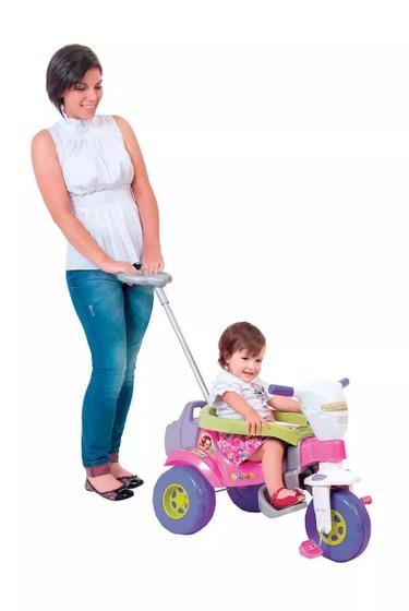 Triciclo Tico Tico Bichos Motoca Infantil Velotrol Menina Rosa Menor preço em Triciclo Tico Tico Bichos Motoca Infantil Velotrol Menina Rosa
