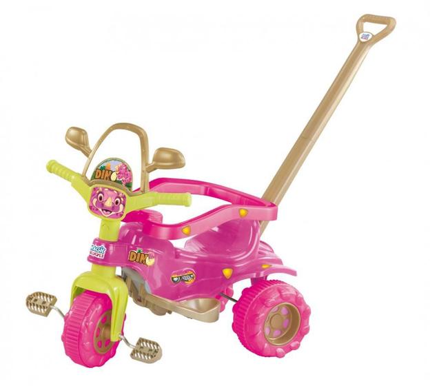 Triciclo Tico-Tico Dino Pink Motoca Infantil Magic Toys 2804 Menor preço em Triciclo Tico-Tico Dino Pink Motoca Infantil Magic Toys 2804