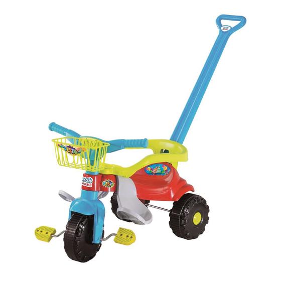 Imagem de Triciclo Tico Tico Festa Azul Aro Protetor 2560L Magic Toys