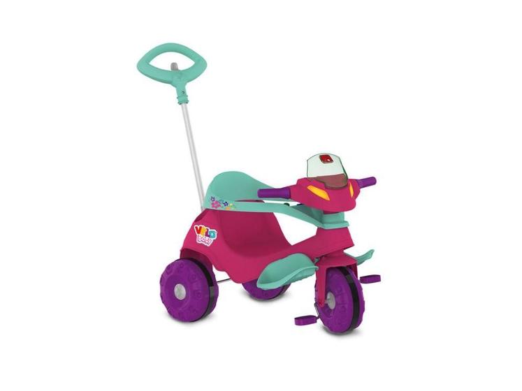 Imagem de Triciclo Velobaby Passeio e Pedal Rosa Bandeirante