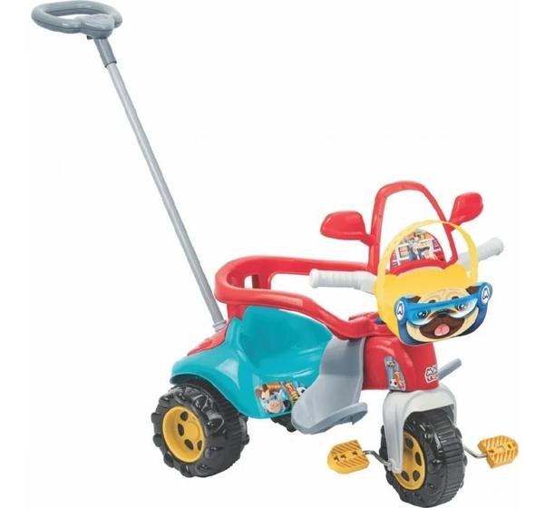 Imagem de Triciclo Velotrol Infantil Tico Tico Zoom Max C/ Cestinha Azul Menino - Magic Toys