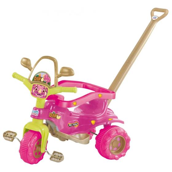 Imagem de Triciclo Velotrol Motoca Tico Tico Dino Pink - Magic Toys