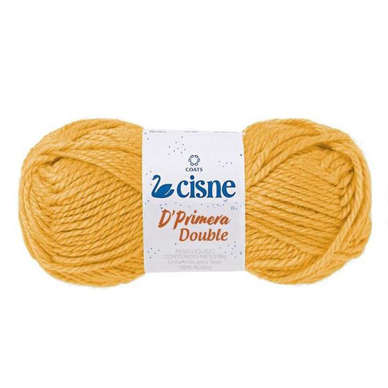 Imagem de Trico Cisne Dprimera Double 80G - Cor 00302 - Amarelo Escuro