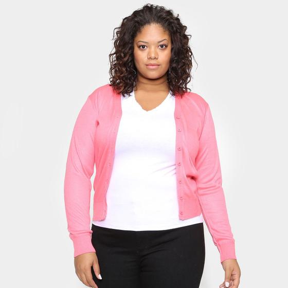 Imagem de Tricô City Lady Plus Size Decote V Feminino 