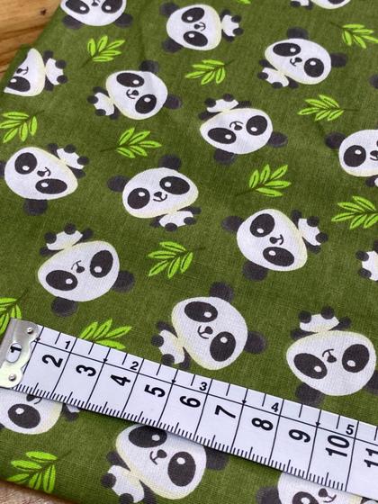 Imagem de Tricoline 100% Algodão Panda Corte 0,50cm X 1,50cm.