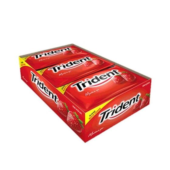 Imagem de Trident Chiclete Morango C/21