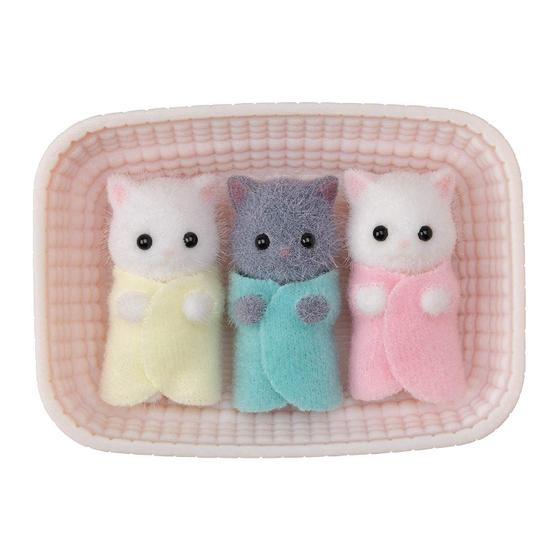 Imagem de Trigêmeos de Gato Persa Sylvanian Families - Conjunto de Bonecos