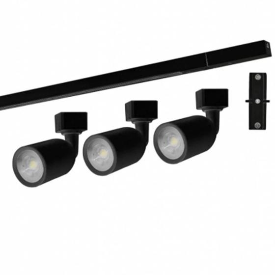 Imagem de Trilho C/spot Taschibra Led 18w 1m 6500k Preto Autovolt