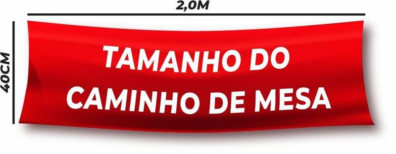 Imagem de Trilho Caminho De Mesa Jogo De Mesa Carnaval 200Cm X 40Cm