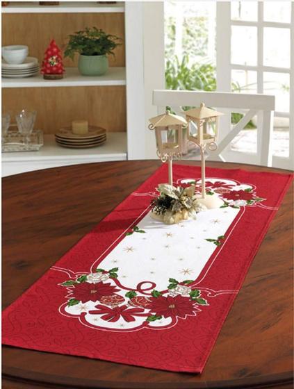 Imagem de Trilho De Mesa Estampado Athenas Dohler Natal 79 35Cm X 1M