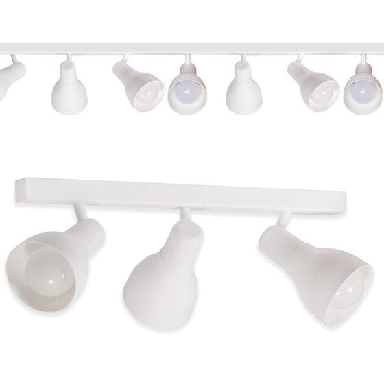 Imagem de Trilho Eletrificado 2m94cm 21 Spots E27 LED Comum c/ Conector/Emenda