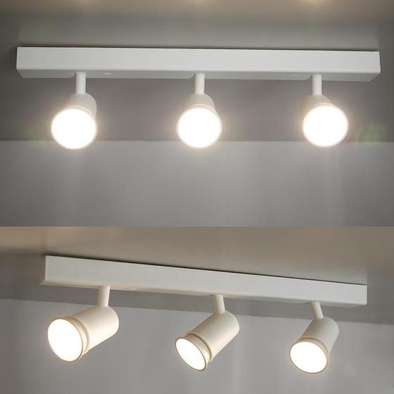 Imagem de Trilho Eletrificado 3 Spot Led MR16 GU10 Direcionável