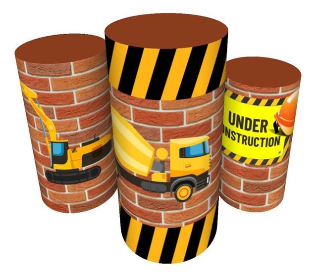 Imagem de Trio Capas De Cilindro Veste Fácil C/ Elástico Construção