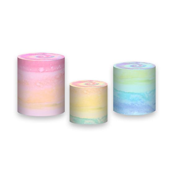 Imagem de Trio De Capa Cilindro - Tie Dye Tons Pastéis 004