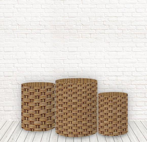 Imagem de Trio De Capas Tecido Sublimado 3D Vimi Fcc-732
