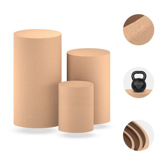 Imagem de Trio de Cilindro Slim Minimalista Tendencia em Decoracao de Festas MDF