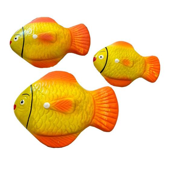 Imagem de Trio de Peixes em Cerâmica Enfeite de Parede Garden Decor