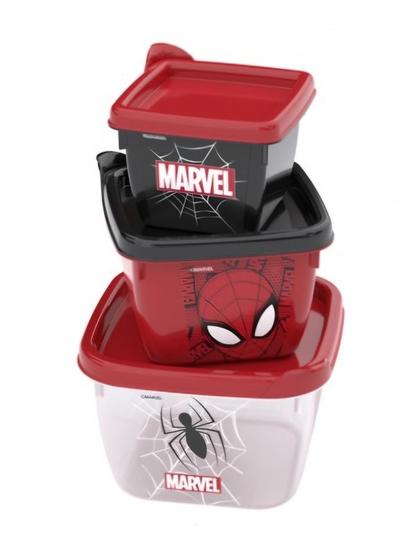 Imagem de Trio de Potes Conect Homem Aranha Plasútil