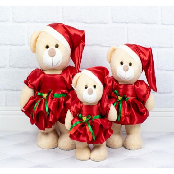 Imagem de Trio de ursos amore - natal vestido padrão