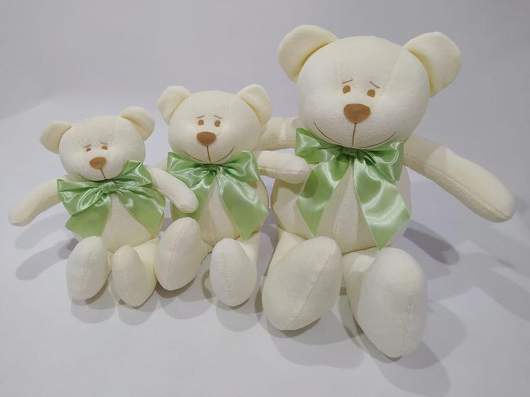 Imagem de Trio De Ursos New Soft Para Nichos -14 cm-17 Cm- 24 Cm Nichos Bebês Decoração Quartos Infantil