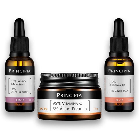 Imagem de Trio Principia SkinCare Kit Anti-Acne Vitaminas C + Sérum AM-10 + NC-10