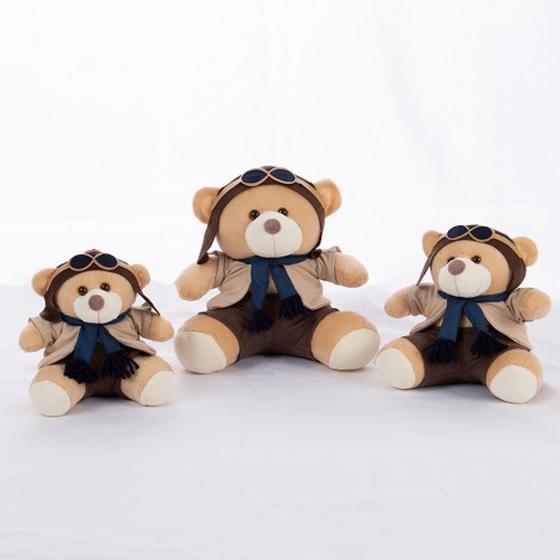 Imagem de Trio Urso Para Nicho de Luxo 15 cm 20 cm 25 cm Várias Cores Fofinho - Barros Baby Store