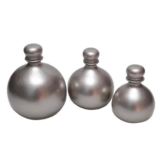 Imagem de Trio Vasos Shalom em Cerâmica de Sala Decorativos - Silver