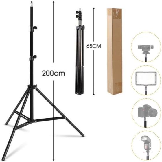 Tripé 2 Metros Universal Pedestal para Estúdio Iluminação Camera Projetor Webcam Luz é boa?