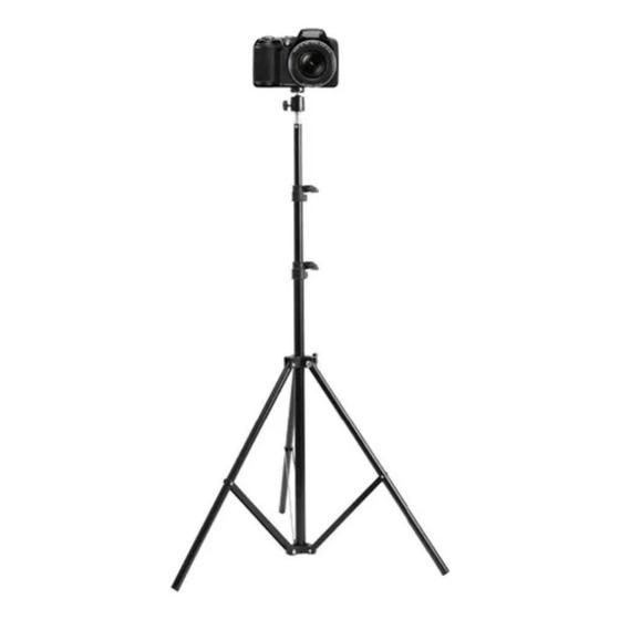 Tripé Com Suporte Para Ring Light Câmeras Celulares 2,10M Menor preço em Tripé Com Suporte Para Ring Light Câmeras Celulares 2,10M