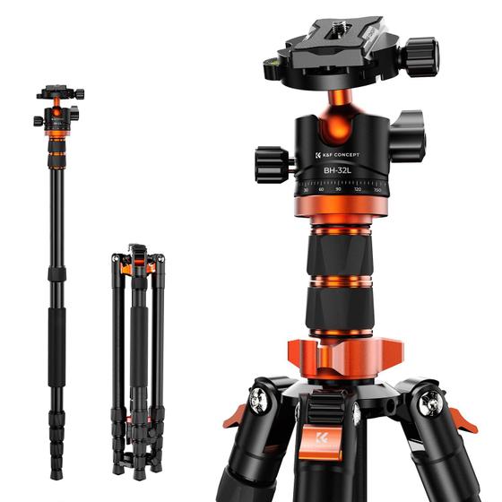 Imagem de Tripé de Câmera K&F Concept 198cm - Capacidade de Carga 12kg