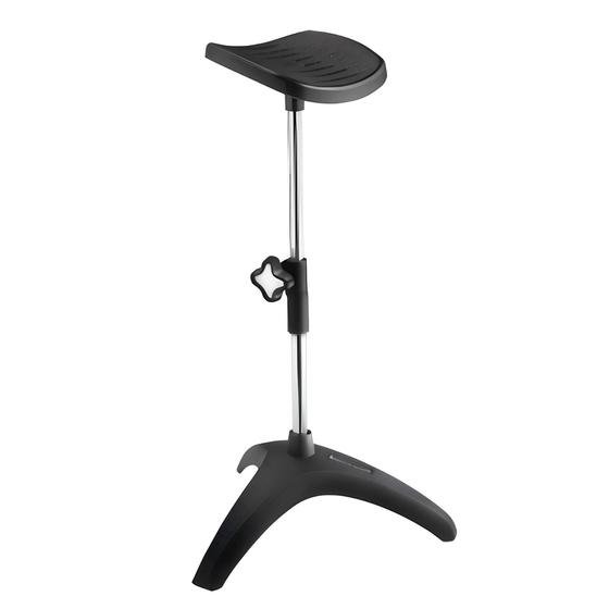 Imagem de Tripé Fix Dompel para Pedicure/Tatuador Profissional com Apoio de Pés Regulável, Estrutura Cromada e Base Estável Desmontável e Portátil