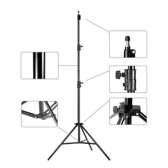 Tripé Iluminação 2 Metros W803 Soft Box Led Cn160 Yn 300 Menor preço em Tripé Iluminação 2 Metros W803 Soft Box Led Cn160 Yn 300