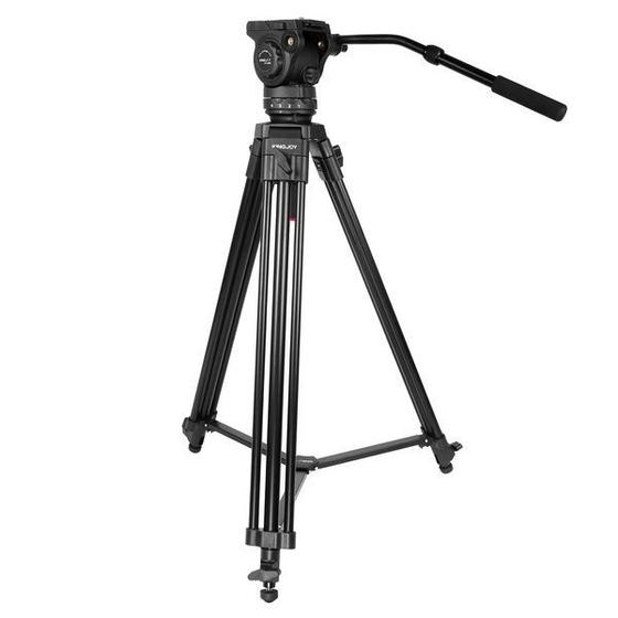 Imagem de Tripé Kingjoy VT-2100L + VT-3530 com cabeça para vídeo - Suporta até 15 kg