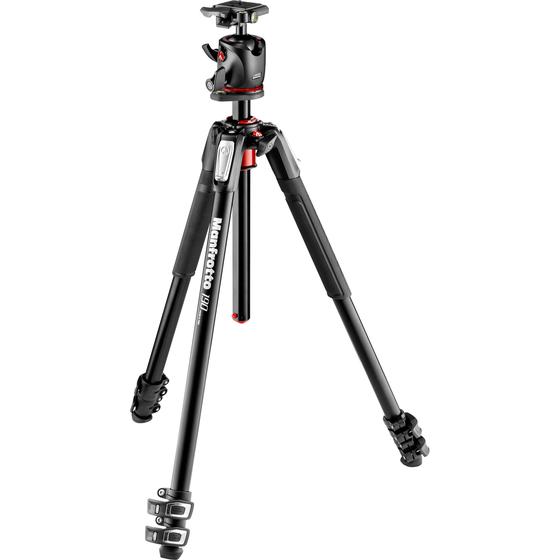 Imagem de Tripé Manfrotto MT190XPRO3 com cabeça de esfera MHXPRO-BHQ2 (Kit MK190XPRO3-BHQ2)