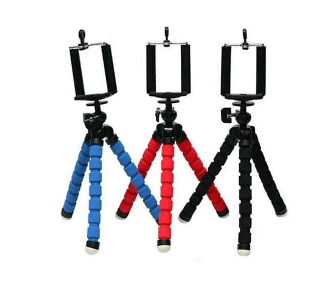 Imagem de Tripé mini flexível com suporte para smartphone