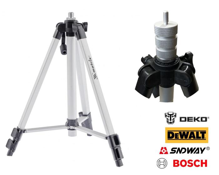 Imagem de Tripé para Nível a Laser Alumínio MTX Adaptador 1/4 - 5/8